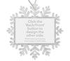 Personalised Snowflake Bauble | 70mm x 45mm